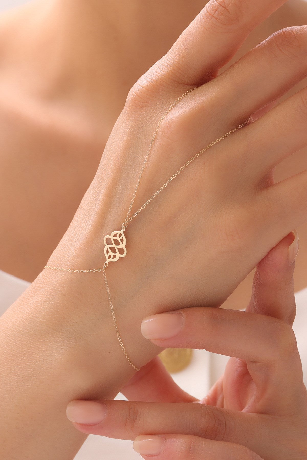 14 Ayar Altın Tasarım Motif Kadın Şahmeran